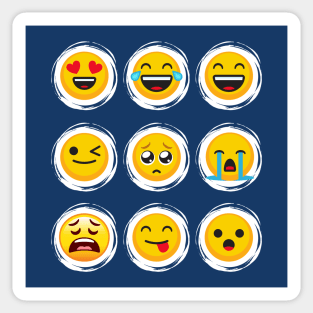 Emoji Social Media Texting Icons Sticker